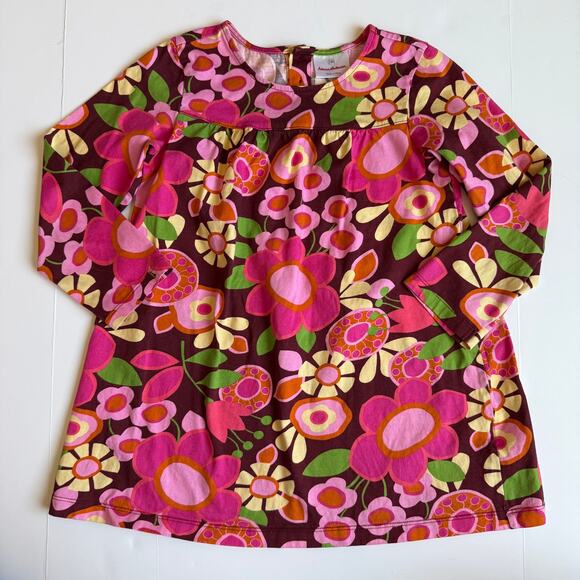 Hanna Andersson Floral Print Tunic Dress 120cm - Picture 2 of 10